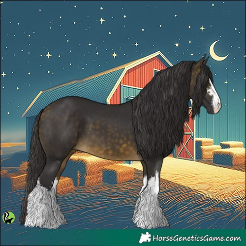 Horse Color:White Spotted Buckskin