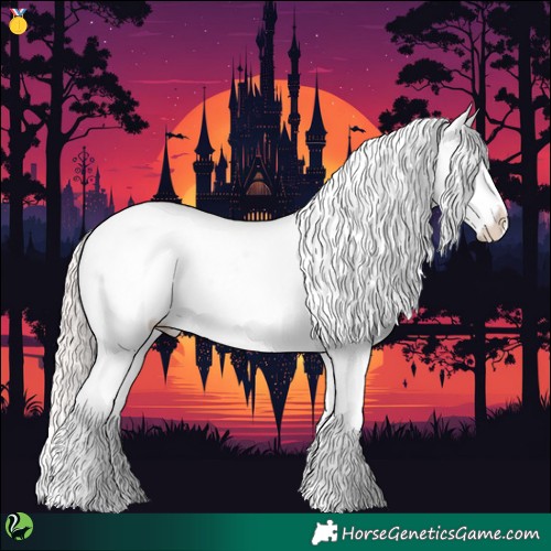 Horse Color:Smoky Creme Dun Tobiano Varnish 