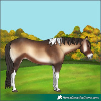 Horse Color:Liver Red Onyx Tobiano 