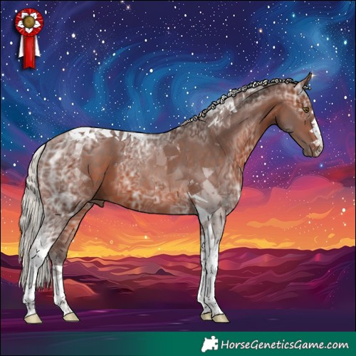 Horse Color:Silver Brown Ice Tobiano 