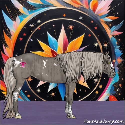 Horse Color:White Spotted Silver Grullo Tobiano Appaloosa Brindle 