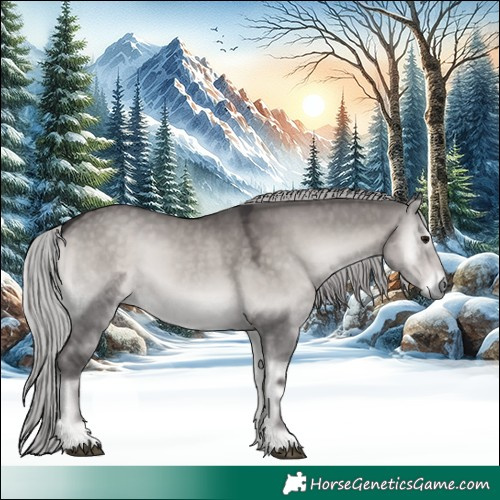Horse Color:Platinum Silver Smoky Grullo Onyx