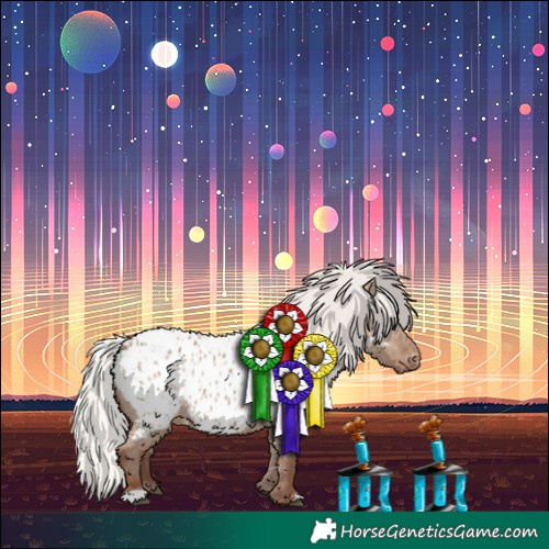 Horse Color:Silver Grullo Near Leopard 