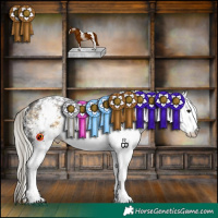 Horse Color:White Spotted Silver Buckskin 