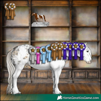 Horse Color:White Spotted Silver Buckskin 