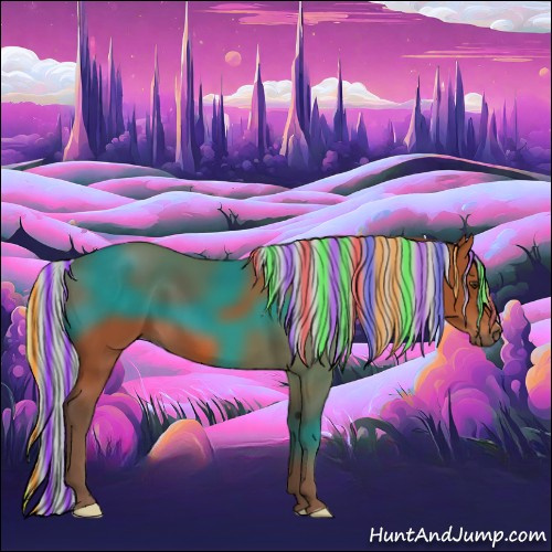 Horse Color:Painted Silver Brown 