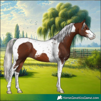 Horse Color:Silver Bay Sabino Tobiano 