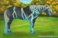 Horse Color:Gray Thunderstruck Midnight Red Dun Ice Onyx