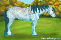 Horse Color:Thunderstruck Blue Onyx Ice