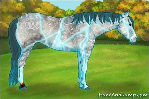 Horse Color:Thunderstruck Blue Onyx Ice