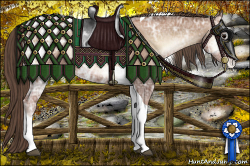 Horse Color:Blue Onyx Ice Pearl Sabino Tobiano Appaloosa 