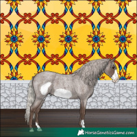 Horse Color:Silver Blue Roan Frame 