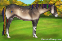 Horse Color:Painted Brown Onyx Sabino 