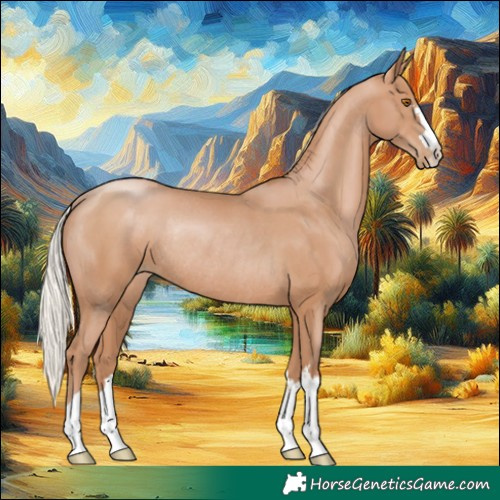 Horse Color:Silver Black Pearl Rabicano