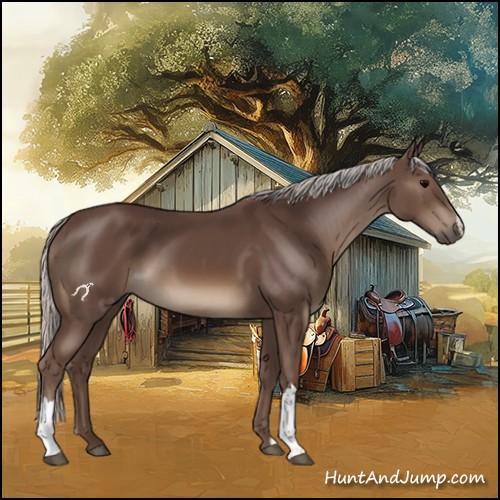Horse Color:Silver Black 