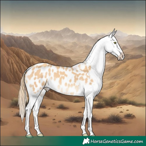 Horse Color:Gold Champagne Appaloosa 