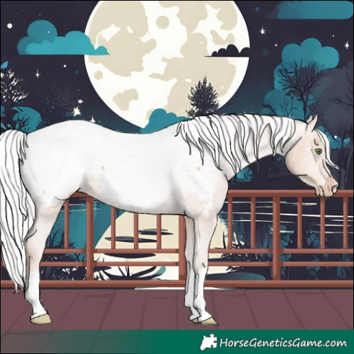Horse Color:Silver Classic Champagne Snowcap