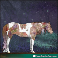 Horse Color:Nacre Chestnut Ice Tobiano 
