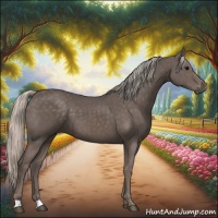 Horse Color:Silver Black 