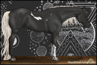 Horse Color:Liver Chestnut Mushroom Tobiano 