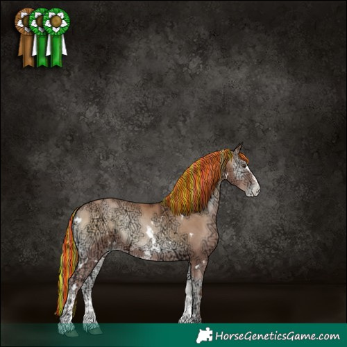 Horse Color:Painted White Spotted Red Onyx Ice Pearl Sabino 