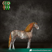 Horse Color:Painted White Spotted Red Onyx Ice Pearl Sabino 