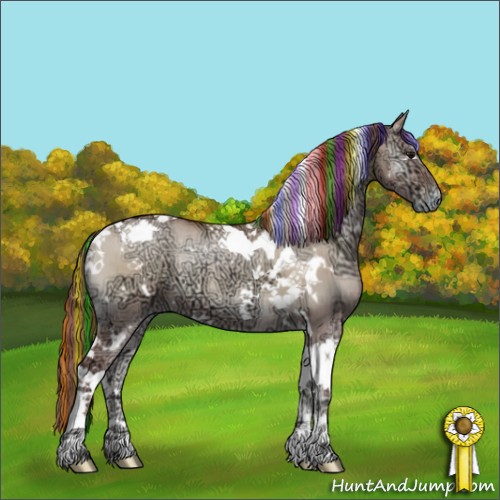 Horse Color:Painted White Spotted Chocolate Grullo Ice Pearl Onyx Tobiano Brindle 