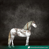 Horse Color:Painted Chocolate Blue Onyx Ice Pearl Splash Tobiano 