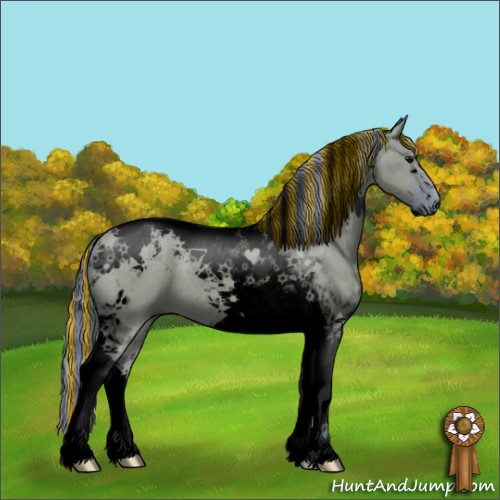 Horse Color:Void Painted Watercolor Grullo Tobiano 