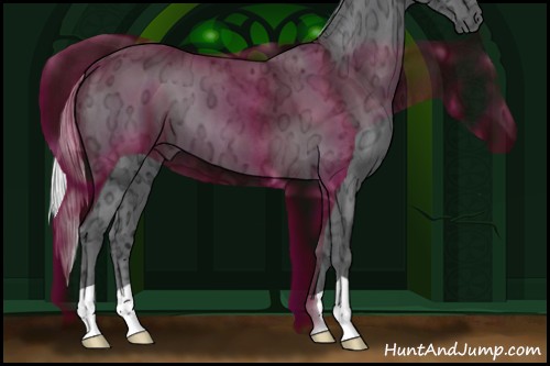 Horse Color:Silver Black Chinchilla Ice 