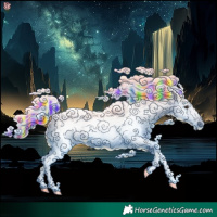 Horse Color:Gray Painted Chestnut Tobiano 