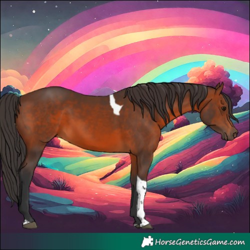 Horse Color:Brown Tobiano