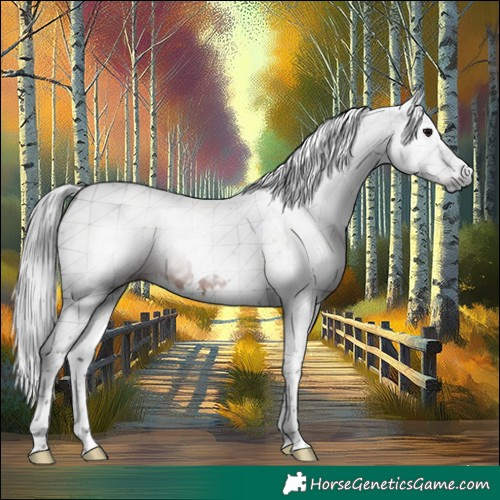 Horse Color:Gray Brown Splash Tobiano Rabicano