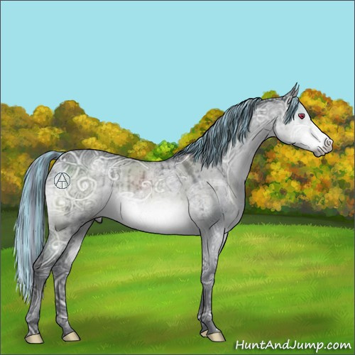 Horse Color:Painted Brown Chinchilla Ice Dun Mushroom Brindle