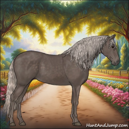 Horse Color:Silver Black 