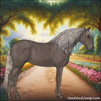 Horse Color:Silver Black 