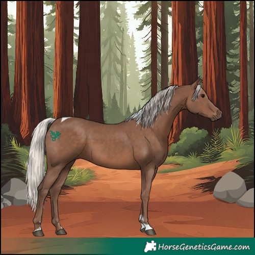 Horse Color:Silver Black Tobiano 