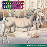 Horse Color:Silver Perlino 