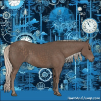 Horse Color:Silver Black 