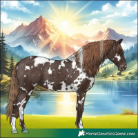 Horse Color:White Spotted Liver Chestnut Appaloosa 