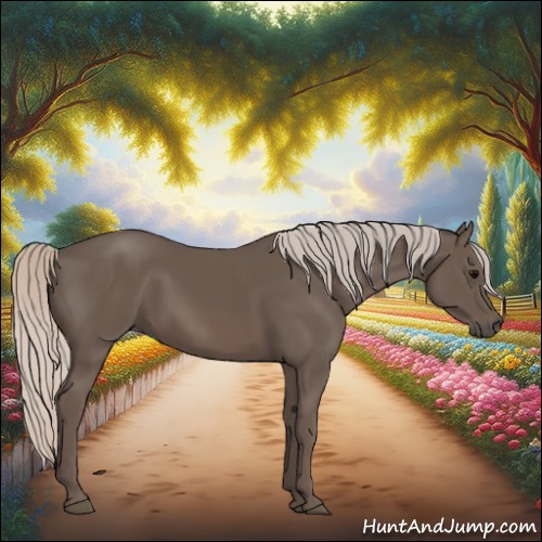 Horse Color:Silver Black 
