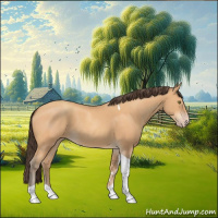 Horse Color:Amber Champagne Tobiano 