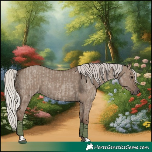 Horse Color:Silver Grullo Roan  and Silver Grullo 