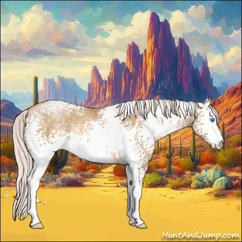 Horse Color:White Spotted Silver Buckskin Pearl