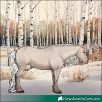 Horse Color:Silver Brown Dun Varnish 