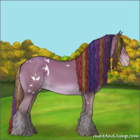 Horse Color:Painted White Spotted Classic Champagne 