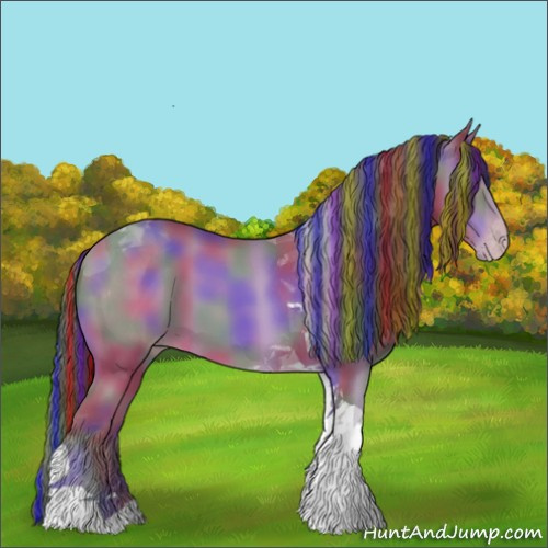 Horse Color:Painted Nacre Sable Champagne Tobiano