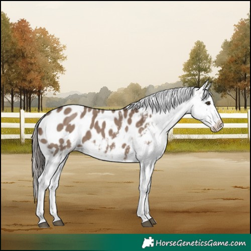 Horse Color:Liver Red Dun Sabino Appaloosa 