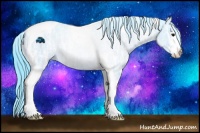 Horse Color:Watercolor Black Ice Sabino Tobiano Rabicano 