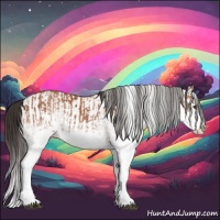 Horse Color:White Spotted Bay Splash  and White Spotted Bay Splash 